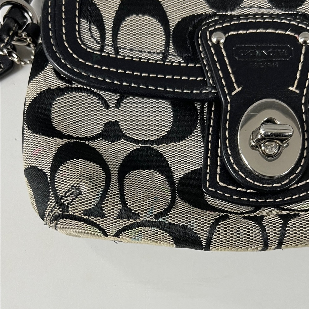 Coach Monogram Turnlock Clutch - Picture 4 of 12